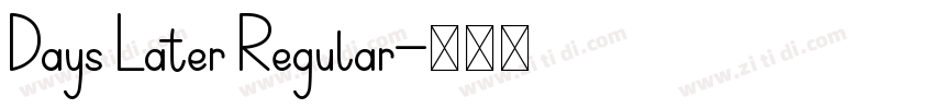 Days Later Regular字体转换